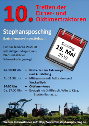 Banner Florianifest mit Eicher- und Oldtimertraktorentreffen