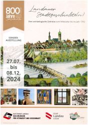 Banner Sonderausstellung "Landauer Stadtgeschichte(n). Eine archäologische Zeitreise vom Mittelalter ins Jahr 1743""