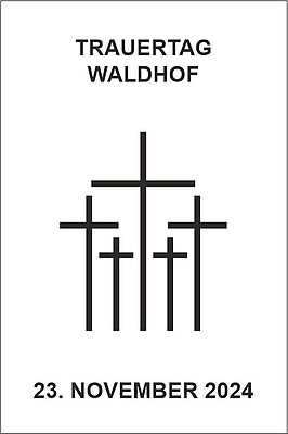Banner Trauertag Waldhof