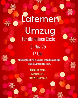 Banner Laternen-Umzug für die kleinen Gäste