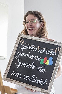 Banner Seniorencafé im Spielecafé
