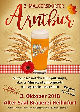 Banner 2. Malgersdorfer Arntbier