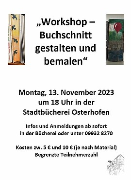 Banner Workshop - Buchschnitt gestalten und bemalen
