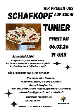 Banner Schafkopftunier