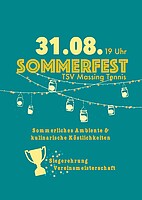 Logo Sommerfest des TSV Massing, Sparte Tennis