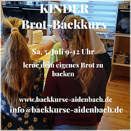Banner Kinderbackkurs Bauernbrot backen