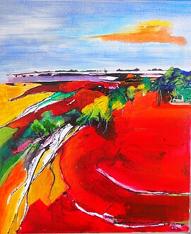 Banner Hannelore Christ - Retrospektive "Farbe und Imagination"