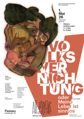 Banner Volksvernichtung oder Meine Leber ist sinnlos