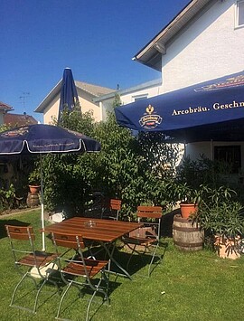 Banner Wirtshausabend mit Bierdimpfemusi - Isarhofener Grill