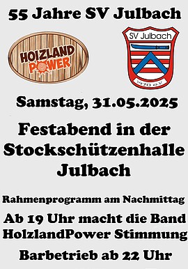 Banner 55 Jahre SV Julbach