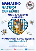 Logo Madlabend - Gasthof zur Mühle Bayerbach