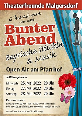 Banner Bunter Abend | Bayrische Stückln & Musik | Open Air