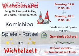 Banner Kamishibai Erzähltheater beim Wichtelmarkt