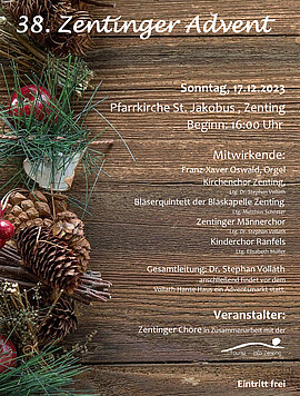 Banner 38. Zentinger Advent