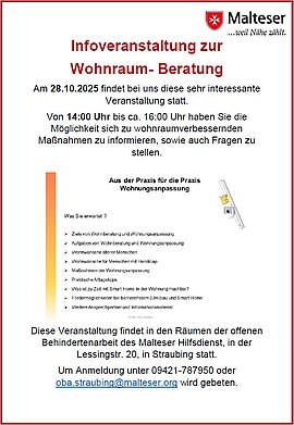 Banner Infoveranstaltung zur Wohnraum-Beratung