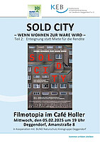 Logo Filmotopia: Sold City - Wenn Wohnen zur Ware wird. Teil 2: Enteignung statt Miete für die Rendite