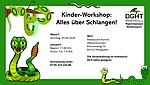 Logo Kinder-Workshop: Alles über Schlangen! 
