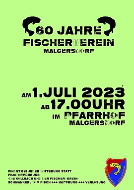 Banner 60 Jahre Fischerverein