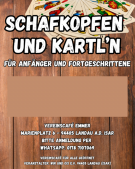 Banner Schafkopf- /Spielekurs