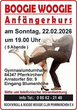 Banner Boogie Woogie Anfängerkurs