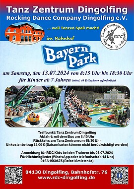 Banner Ausflug in den Bayernpark 