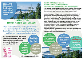 Banner Nationalpark Bayerischer Wald