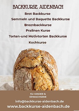 Banner Baguette und Pizza Backkurs