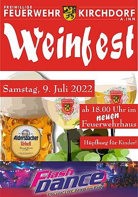 Banner Weinfest der Feuerwehr