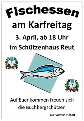Banner Fischessen am Karfreitag