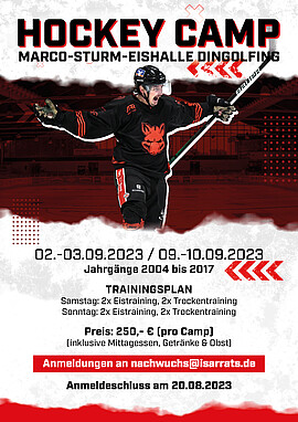Banner Entfällt: 1. ISAR RATS HOCKEY CAMP