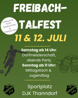 Banner Freibachtalfest Thanndorf 