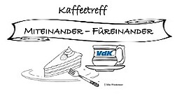 Banner VdK-Monatstreff „Miteinander – Füreinander“