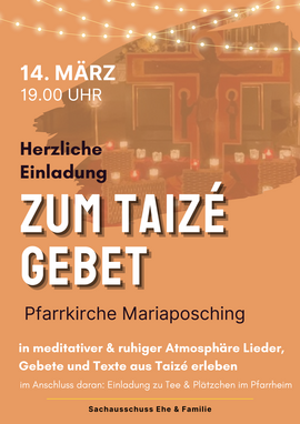 Banner Taizé - Gebet
