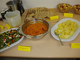 Banner Kochvortrag "Gesunde, schnelle Küche"