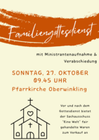 Logo Familiengottesdienst mit Ministrantenaufnahme & Verabschiedung