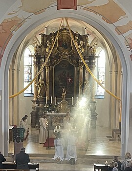 Banner Gottesdienst am Oster-Sonntag