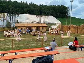 Banner Ein Ort spielt Theater – Wege zum eigenen Festspiel