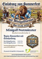 Logo Sommerfest mit Minigolfturnier