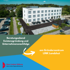 Banner Beratungsabend für Existenzgründung - Die ersten Schritte in die Selbständigkeit