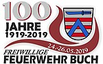 Logo 100jähriges Gründungsfest mit Fahnenweihe der FF Buch