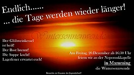 Banner Wintersonnwendfeier