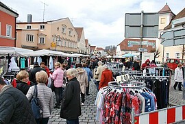 Banner Fastenmarkt mit verkaufsoffen Sonntag