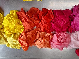 Banner Archäologie-Club für Kinder: Färben mit Pflanzenfarben