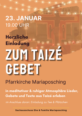 Banner Taizé Gebet