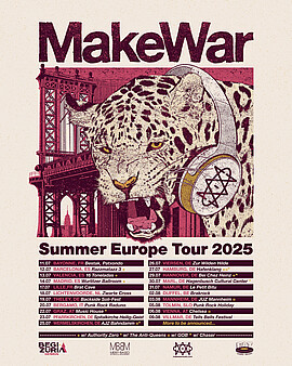 Banner Punk@Spitalkirche: MakeWar ~ Support: Captain Asshole ~ Darko