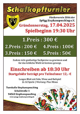 Banner Schafkopfturnier