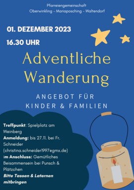 Banner Adventliche Wanderung für Kinder & Familien