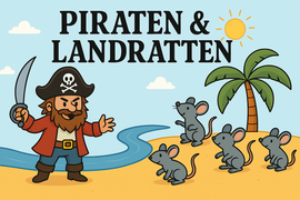 Banner Piraten + Landratten, Umweltbildung für Kinder und Jugendliche (Ferienprogramm, Vormittag)