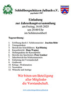 Logo Jahreshauptversammlung der Schloßbergschuetzen Julbach e.V.