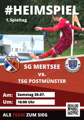 Banner SG Mertsee - TSG Postmünster